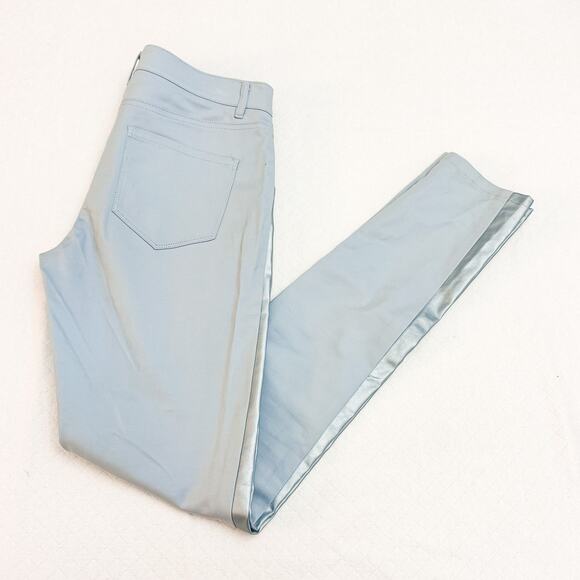 Club Monaco Light Blue Tuxedo Stripe Dress Pants Size 4 - Picture 9 of 9